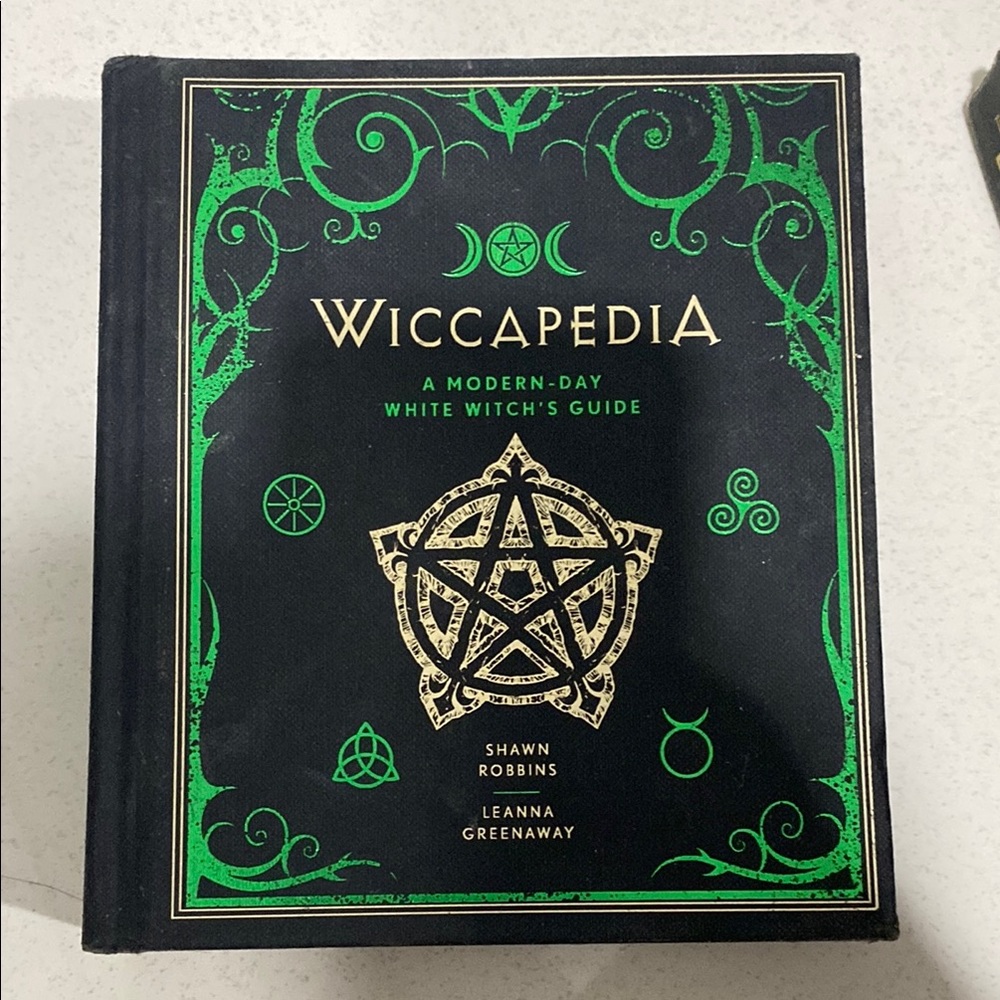 Wiccapedia Book with Green and Black Cover